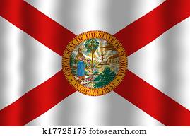 Waving Florida Flag Waving Florida Flag