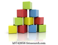 Colorful building blocks Colorful building blocks
