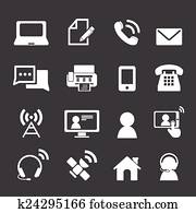 Contact us icons Contact us icons