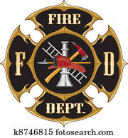 feuerwehr, malteserkreuz, vinta feuerwehr, malteserkreuz, vinta