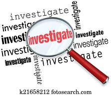 Investigate Word Magnifying Glass Close Inspection Facts Investigate Word Magnifying Glass Close Inspection Facts
