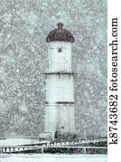 Lighthouse in winter Lighthouse in winter