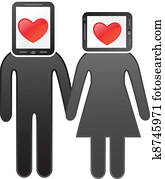 soziales, medien, begriff