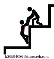 עזור, עם, צעדים