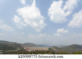 Akosombo power station supplies with energy almost whole Ghana and half of Togo, West Africa.