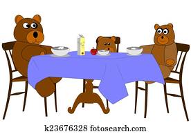 bear family having lunch bear family having lunch
