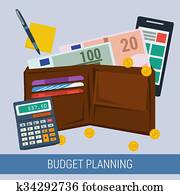 budget, planification, concept