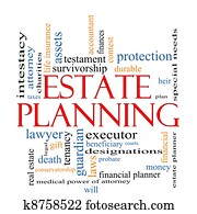 Estate Planning Word Cloud Concept Estate Planning Word Cloud Concept