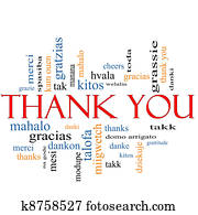 Thank You Word Cloud Concept Thank You Word Cloud Concept