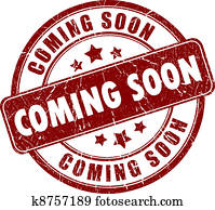 Vector coming soon stamp Vector coming soon stamp