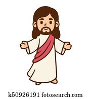 ציור היתולי, ישו, ציור