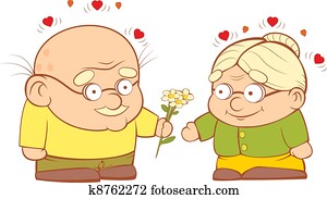 An old couple in love An old couple in love