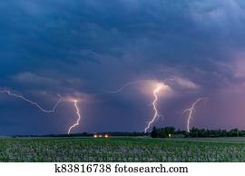 Dramatic Lightning at Night Dramatic Lightning at Night