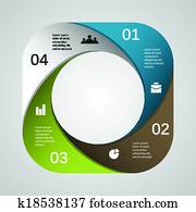 Modern vector info graphic for business project Modern vector info graphic for business project