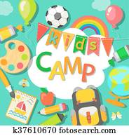 Summer Camp poster. Summer Camp poster.