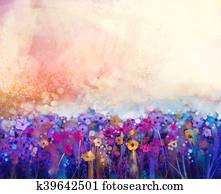 Abstract floral watercolor painting Abstract floral watercolor painting