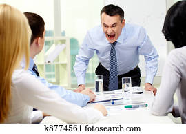 Angry boss Angry boss