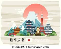attractive Japan travel poster attractive Japan travel poster
