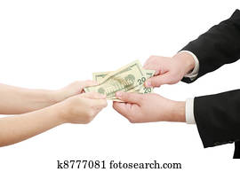 business people fighting over some us money