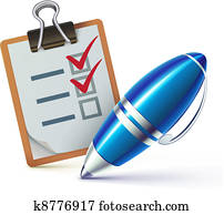 checklist on a clipboard checklist on a clipboard