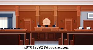 empty courtroom with judge and secretary workplace jury box seats modern courthouse interior justice and jurisprudence concept horizontal empty courtroom with judge and secretary workplace jury box seats modern courthouse interior justice and jurisprudence concept horizontal