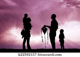 family with kite family with kite