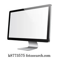Monitor white picture Monitor white picture