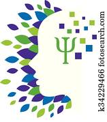 psicologia, conceito, desenho