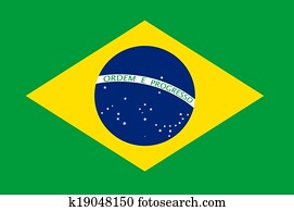 Brazil Flag Illustration Brazil Flag Illustration