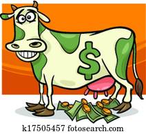 cash cow saying cartoon illustration cash cow saying cartoon illustration
