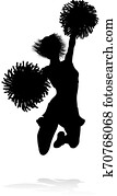 Cheerleader Silhouette Cheerleader Silhouette