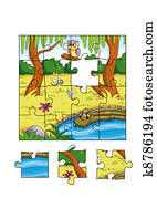 the game of the puzzle, the jungle the game of the puzzle, the jungle
