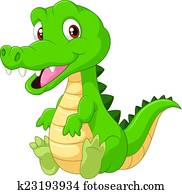 חמוד, ציור היתולי, תנין