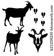 goat silhouette goat silhouette