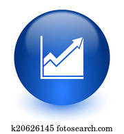 histogramm, computerikon, weiß, hintergrund