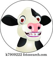 Clipart of Cow Head u17178365 - Search Clip Art, Illustration Murals