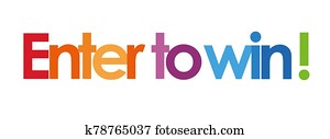 enter to win text in white background enter to win text in white background