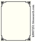 simple ornamental decorative frame simple ornamental decorative frame