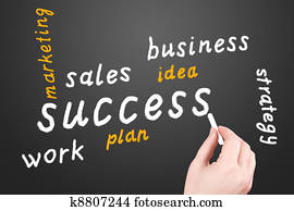 strategy., forretningsplan, på, ei, sort, tavle