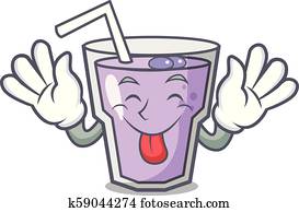 Crying berry smoothie mascot cartoon Clipart | k59044263 | Fotosearch