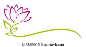 Logo purple flower. Logo purple flower.
