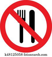 No eating sign No eating sign