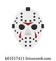 הוקי, הסתר, icon,, דירה, סיגנון