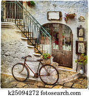 ישן, רחובות, של, איטליה