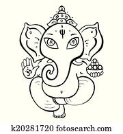 hinduistischer gott, ganesha. hinduistischer gott, ganesha.