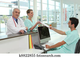 Hospital reception area