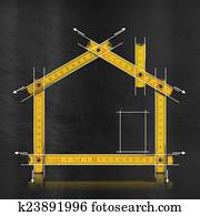 House Project - Yellow Wooden Meter House Project - Yellow Wooden Meter