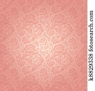 Lace background, ornamental pink flowers Lace background, ornamental pink flowers