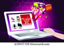 The concept of online shopping The concept of online shopping