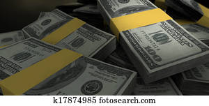 US Dollar Notes Scattered Pile Closeup US Dollar Notes Scattered Pile Closeup